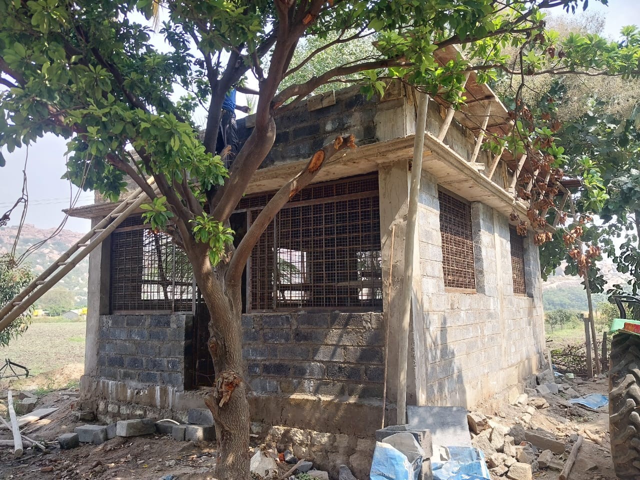 Tomb Structure in Hema Gudda, Gangavathi Tq, Koppal Dist. — by Basavashree Design & Constructions, Gangavathi.