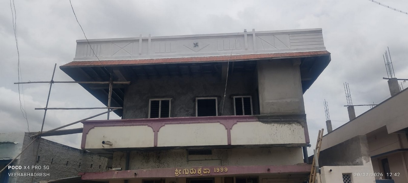 First Floor Extension of Existing GF in Danapur, Gangavathi Tq, Koppal Dist. — by Basavashree Design & Constructions, Gangavathi.